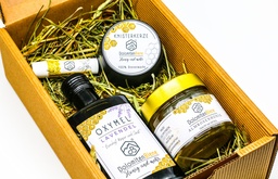 Geschenkbox Weihnachten "OXYMEL Lavendel-Fichtenwipferl" von Imkerei Dolomitenbiene