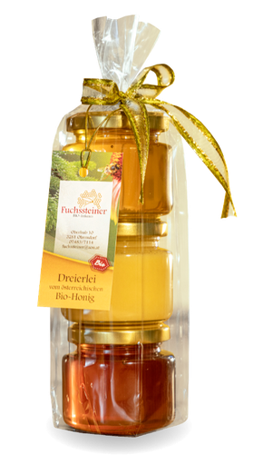 Dreierlei vom Bio-Honig 3 x 150g von Bio-Imkerei Fuchssteiner