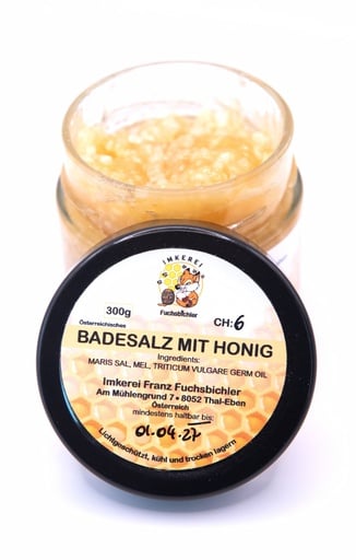 Badesalz mit Honig 300g von Imkerei Fuchsbichler